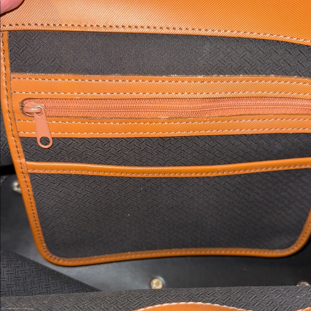 Dooney & Bourke Tan Croc-Embossed Satchel - Picture 7 of 9
